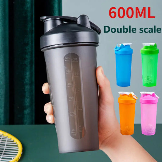 Portable Protein Powder Shaker Bottle