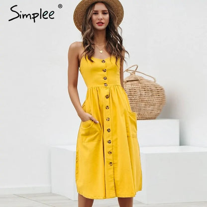 A Simply Elegant Women Pocket Dress