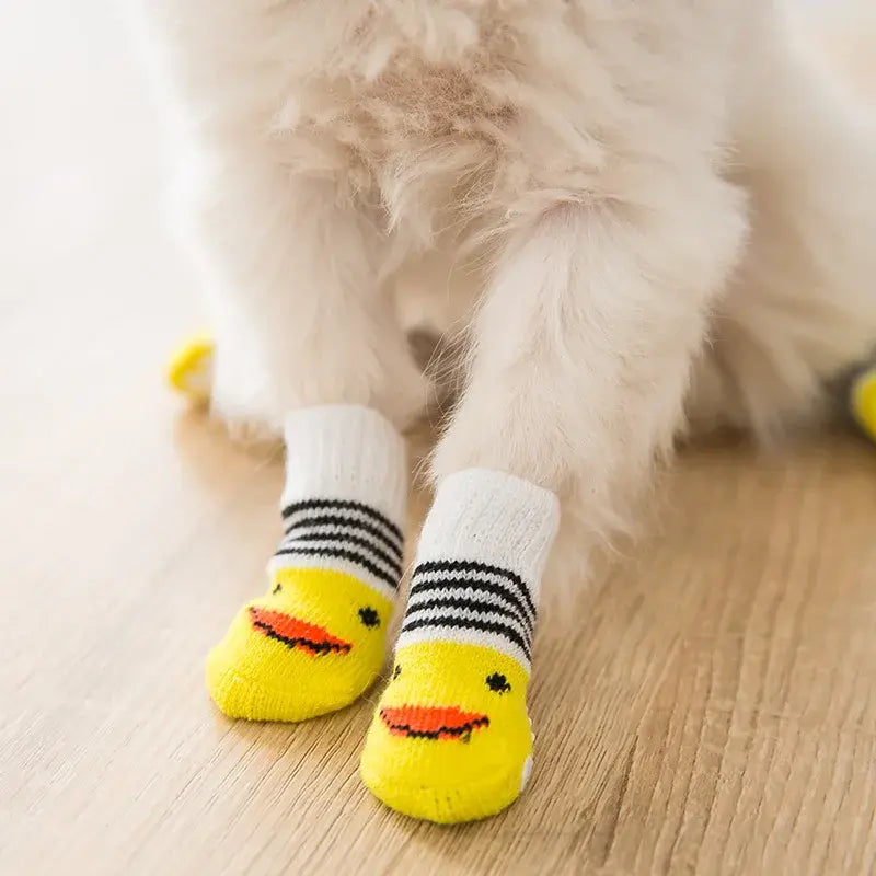 Cute Anti-Slip Dog Socks Set