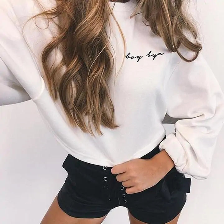 A Beau Fem Cropped Top Pullover