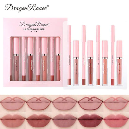 001 4pcs Lip Gloss Lip Liner Pen Set