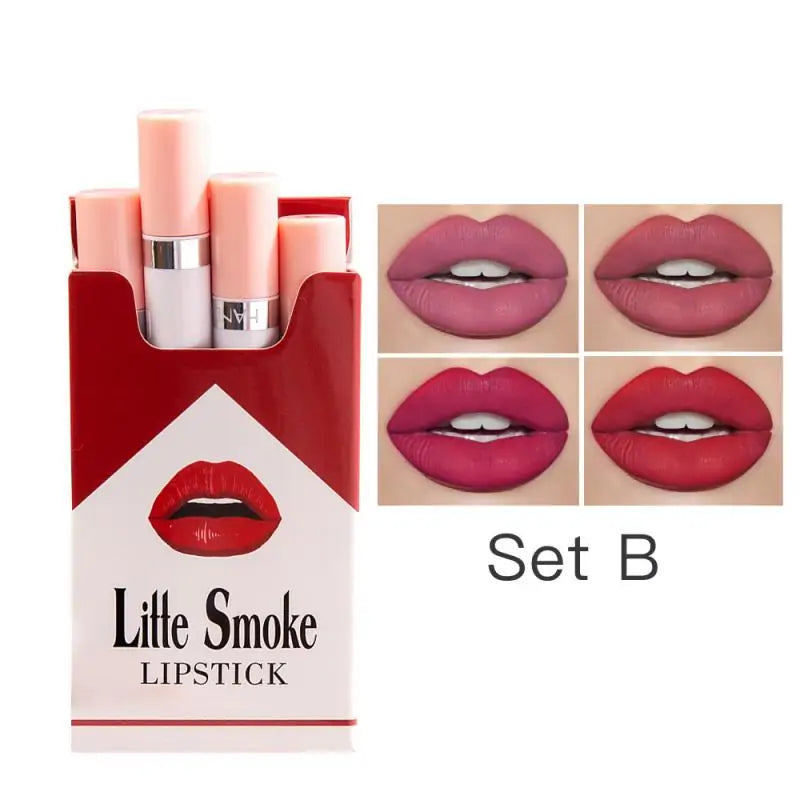 4 Colors Velvet Matte Cigarette Lipstick